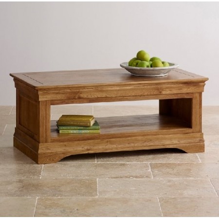 French Oak : Bàn Sofa , Bàn Coffee Gỗ Sồi - W120cm